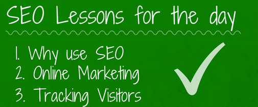 SEO Lessons for the day